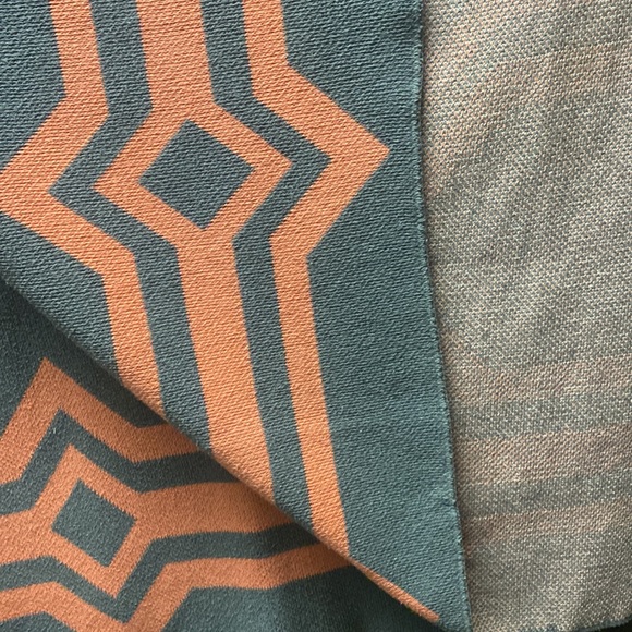 In 2 Green Recycled Blanket Throw Salmon Gray 65” by 48” - Picture 13 of 17
